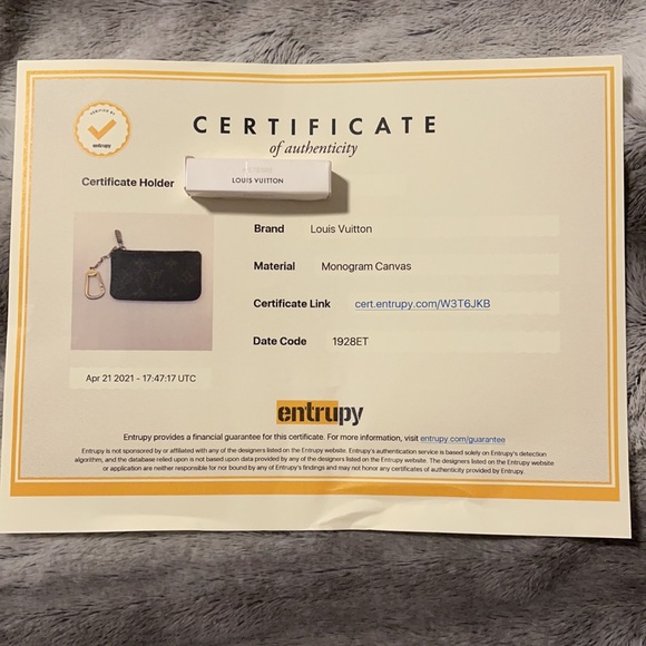Authentic Louis Vuitton Monogram key pouch - Picture 9 of 11